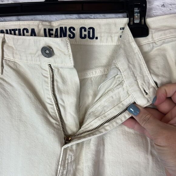Nautica Men’s Ivory Straight Fit Jeans Size 34x32 - Picture 4 of 9